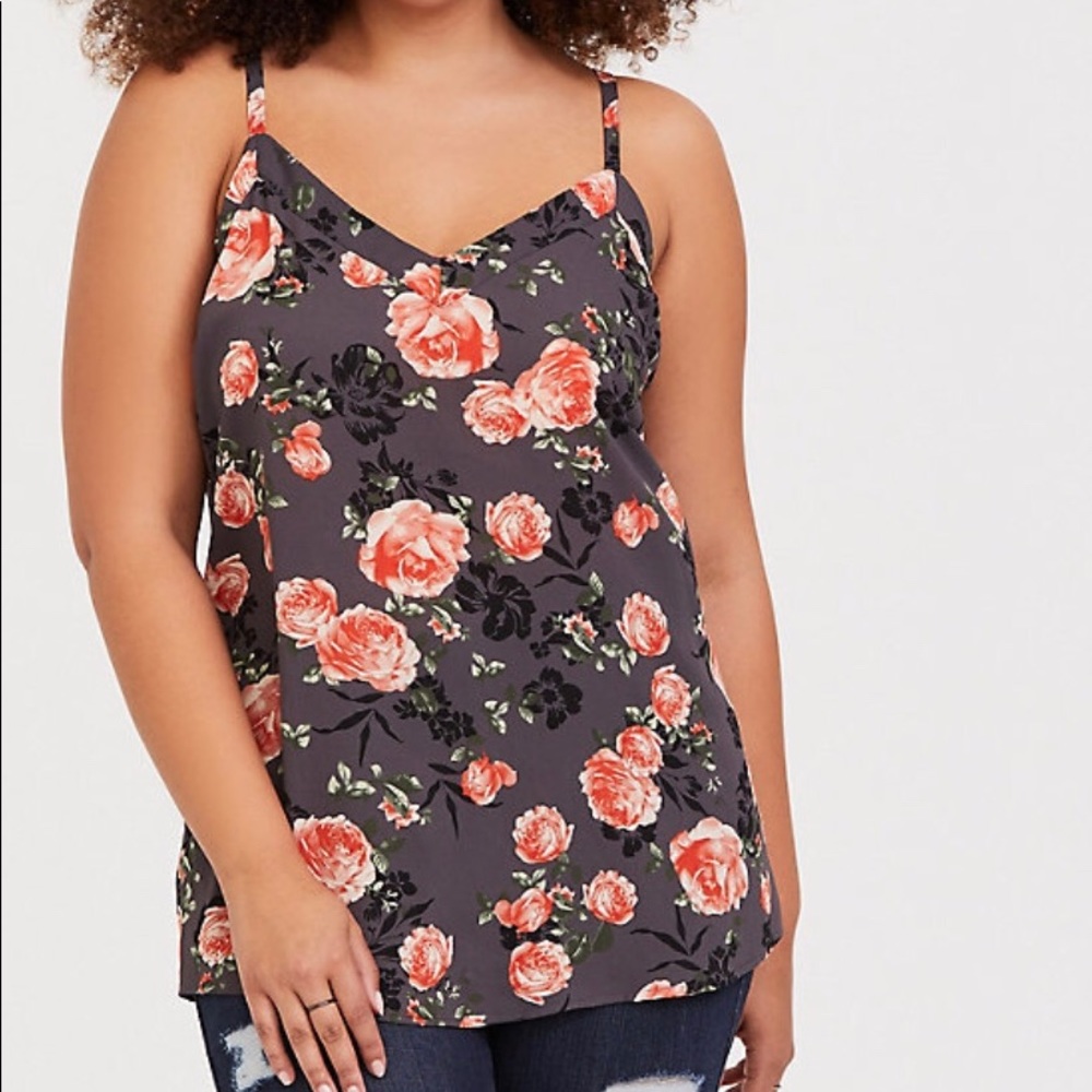 Torrid silk tunic cami